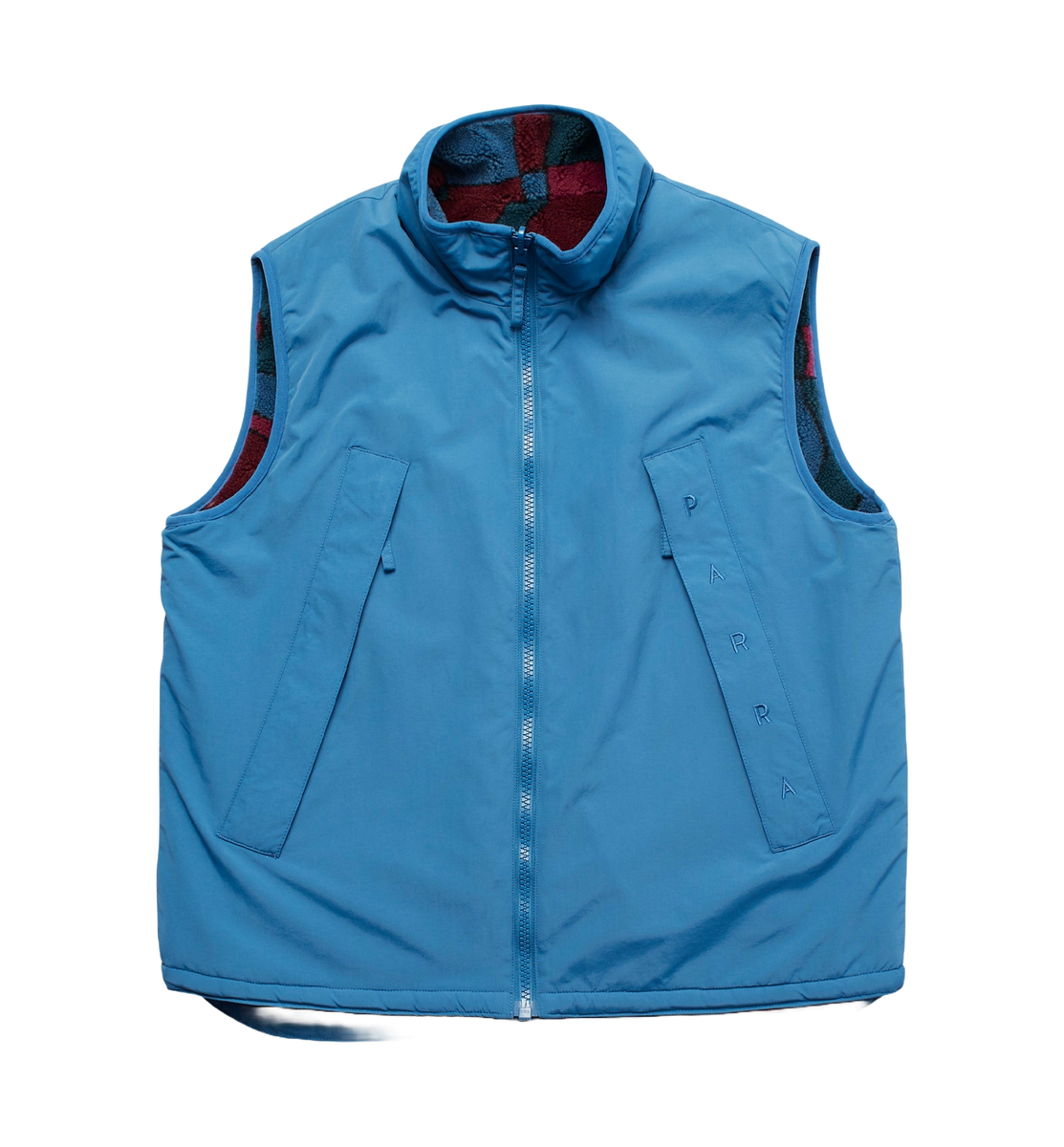 トップス WIND AND SEA PALM TREE FLEECE VEST PALM TREE fleece vest in powder blue/cream | tuewid