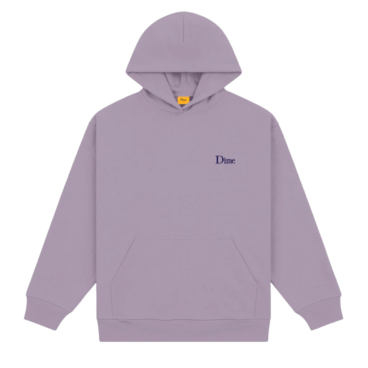 DIME Classic Small Logo スウェット　パープル刺繍 Dime - Classic Small Logo Hoodie (Plum Gray) – NJ Skateshop