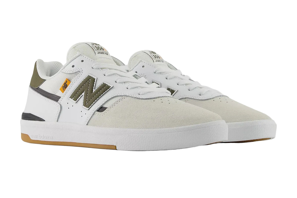 New Balance Numeric - 306 Cup (White/Dark Moss) – NJ Skateshop