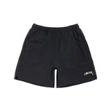 Black shorts with a logo on a white background