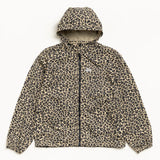 Leopard print jacket on a white background