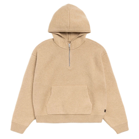 Stussy - Quarter Zip Knit Hoodie