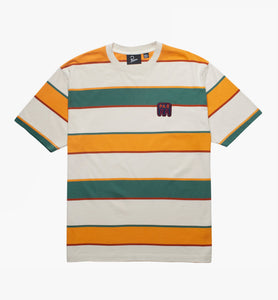 Parra - Fast Food Logo Striped Tee (Burned Yellow)