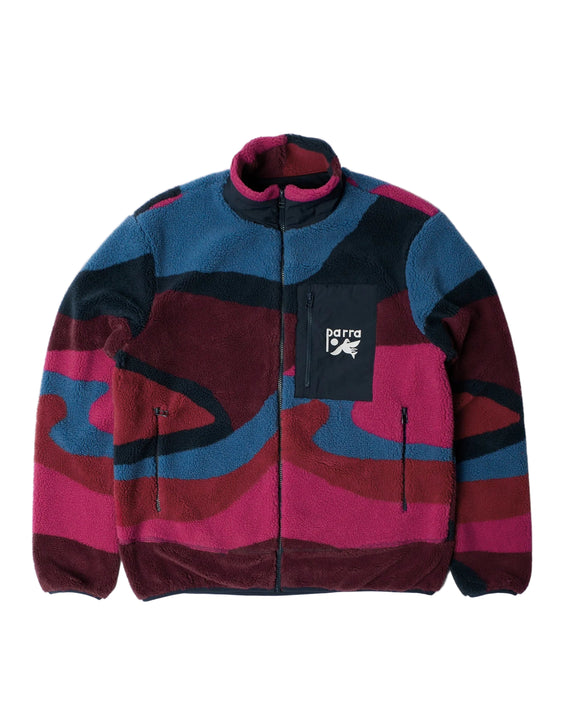 Parra - Full FTP Booster Polar Fleece Jacket (Red)