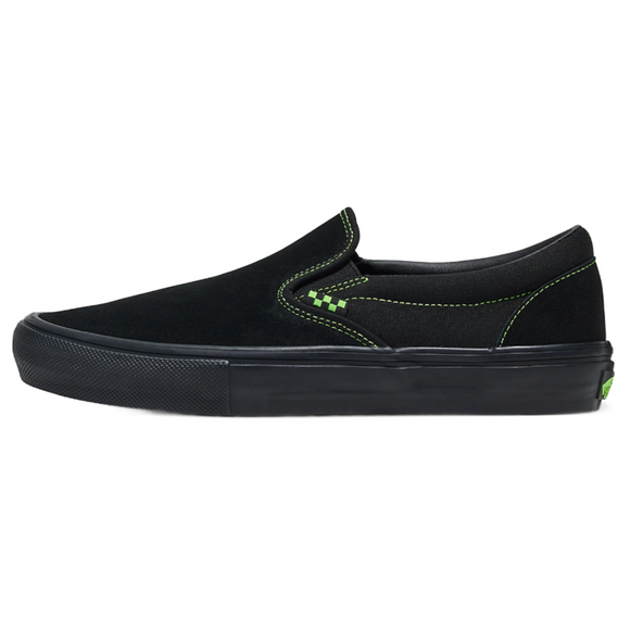 Vans - Skate Slip On (Black/Green)