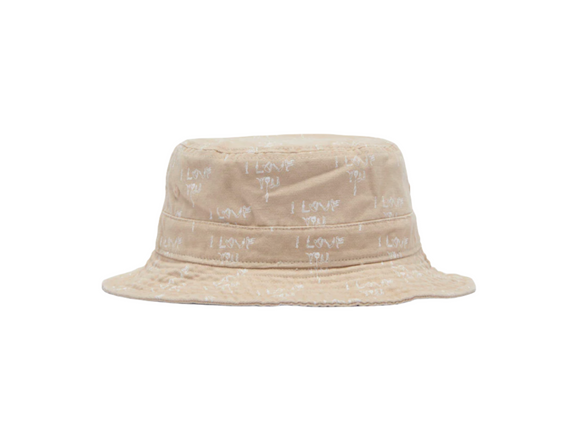 Fucking Awesome - I Love You Bucket Hat (Khaki)