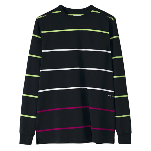 POP Trading Co - Striped Longsleeve Tee