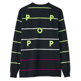 POP Trading Co - Striped Longsleeve Tee