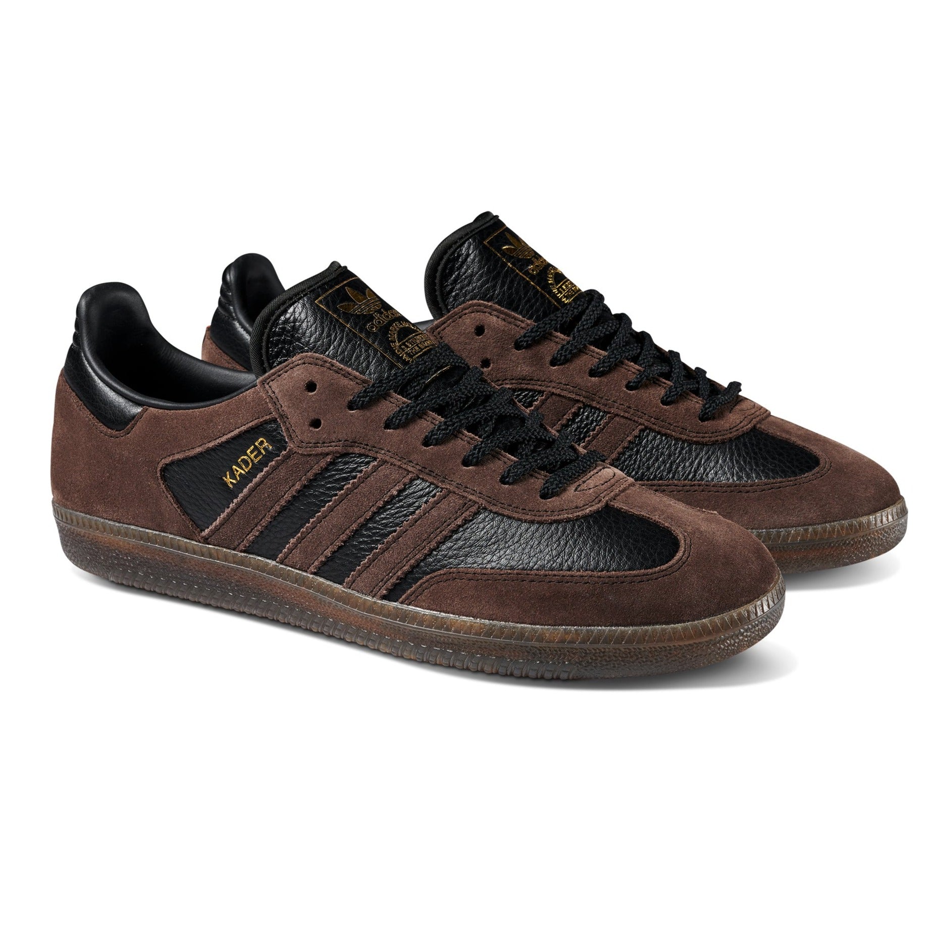 Adidas - Kader Samba ADV (Core Black/Brown/Gum) – NJ Skateshop