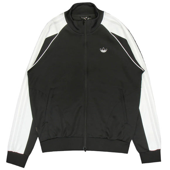 Black and white Adidas Track Jacket