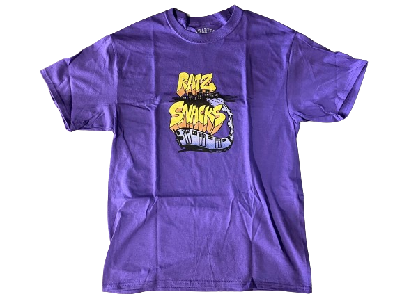 Quartersnacks x Rat Ratz - Train Tee (Purple)