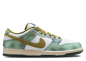 Nike SB - Dunk Low Pro QS (Oil Green/Desert Moss-White)