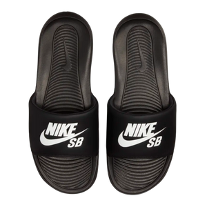 Nike SB - Victori One Slides (Black/Black/White)